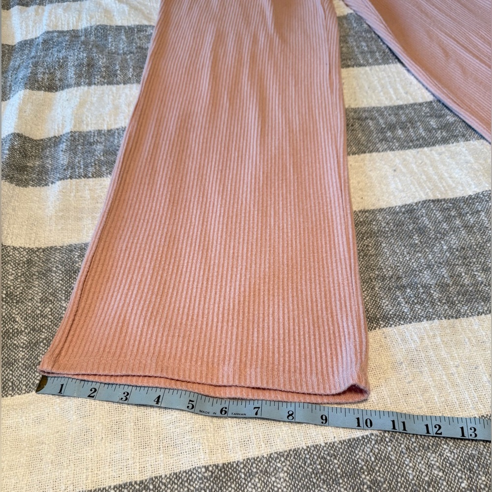 PINK Victoria’s Secret SZ S/P Rose Pink Wide Leg Long Loungewear Sleepwear - Picture 7 of 10